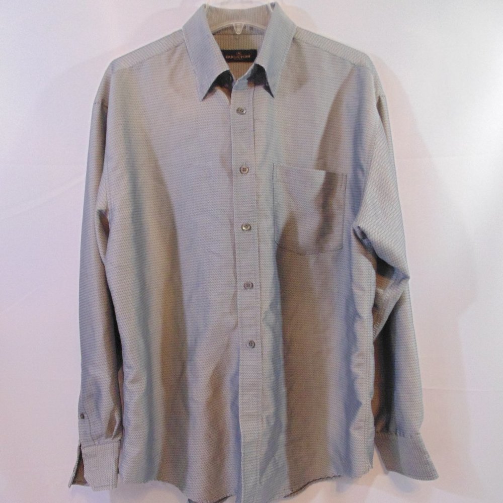 Bugatchi uomo gray Long sleeve button down shirt Large - Picture 1 of 5